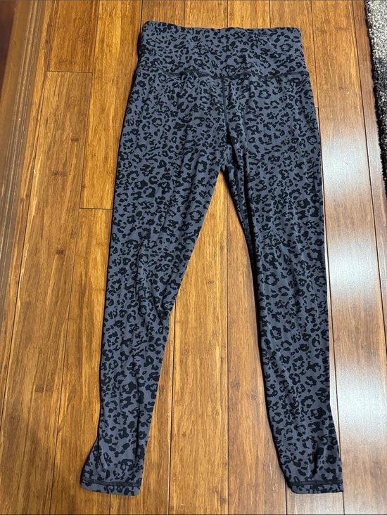 Athleta Pants - Athleta Black and Charcoal Leopard Print High-Rise Leggings
